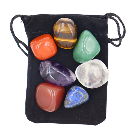 YOGA ENERGY STONE SEVEN COLOR CRYSTAL SET - Set - Healing