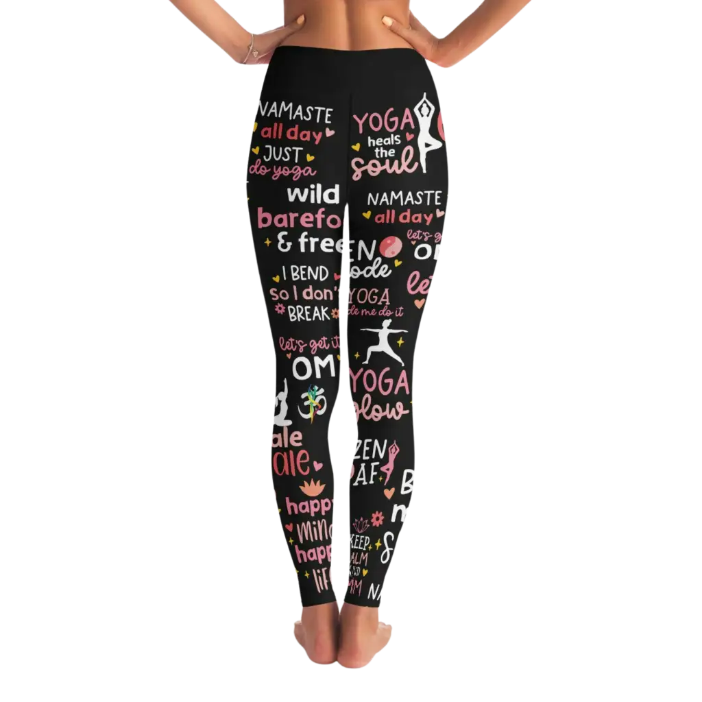 YOGA QUOTE LEGGINGS & SPORTS BRA