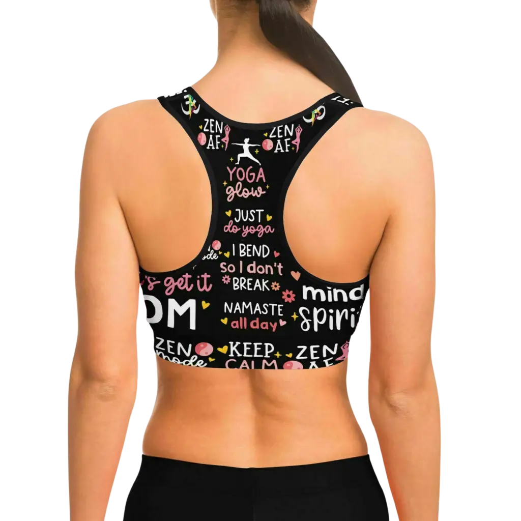 YOGA QUOTE LEGGINGS & SPORTS BRA