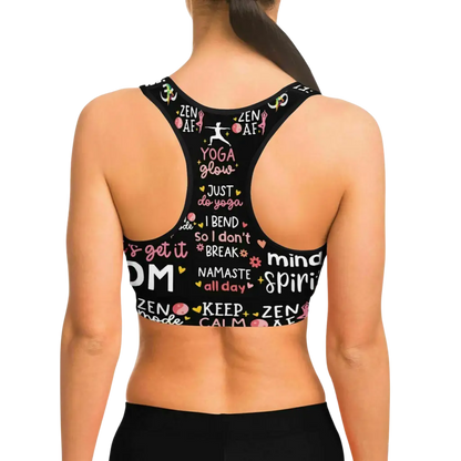 YOGA QUOTE LEGGINGS & SPORTS BRA