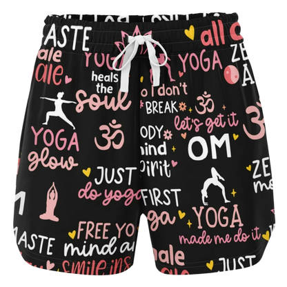 EMPOWERING YOGA QUOTES LOOSE SHORTS FOR A SPIRITUAL