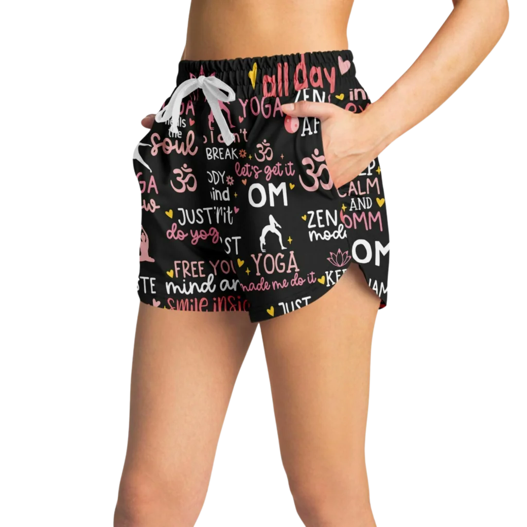 EMPOWERING YOGA QUOTES LOOSE SHORTS FOR A SPIRITUAL