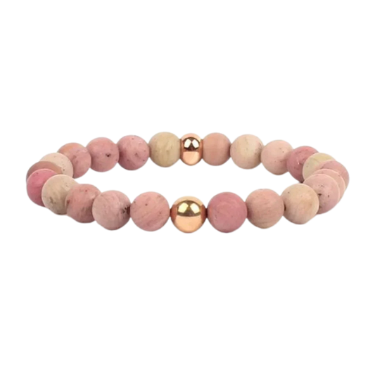 YOGA-SUPREME NATURAL STONE GEMSTONE BRACELET FOR HEALING - Gold / Bead Diameter: 8mm - Bracelet